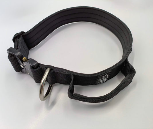 1.5" Tactical Collar with Handle - Black-0